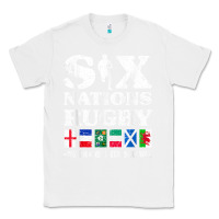 White rugby 6 nations england france ireland italy scotland wales t shirt Classic Tee - linhVisuals