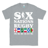 Heather Grey rugby 6 nations england france ireland italy scotland wales t shirt Classic Tee - linhVisuals