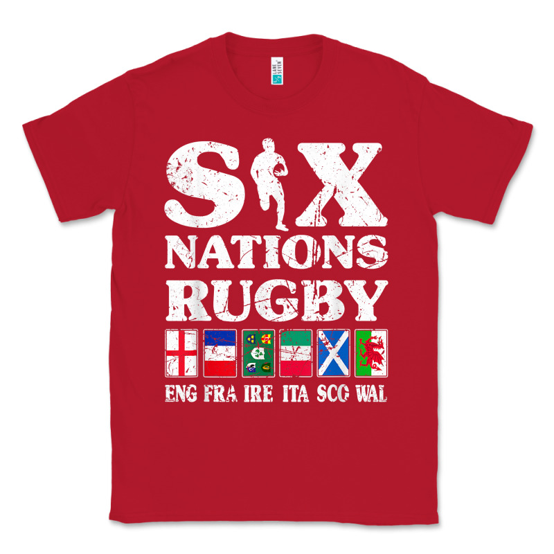 Rugby 6 Nations England France Ireland Italy Scotland Wales T Shirt Classic Tee by linhVisuals | Teevron