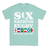 Seafoam rugby 6 nations england france ireland italy scotland wales t shirt Classic Tee - linhVisuals