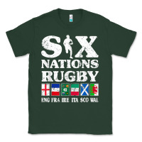 Sports Green rugby 6 nations england france ireland italy scotland wales t shirt Classic Tee - linhVisuals
