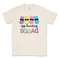 Natural easter egg hunting squad kindergarten squad girls boys kids Classic Tee - linhVisuals