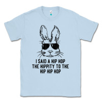 Dusty Blue sunglass bunny hip hop hippity  easter gift  mens & womens t shirt Classic Tee - linhVisuals
