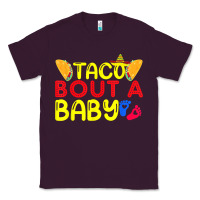 Plum taco bout a baby pregnancy announcement cinco de mayo party t shirt Classic Tee - linhVisuals