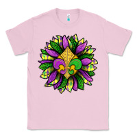 Bubblegum Pink Mardi Gras Sunflower Classic Tee - BundleAndBundleShop
