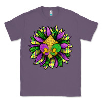 Lavender Mardi Gras Sunflower Classic Tee - BundleAndBundleShop