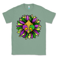 Sage Mardi Gras Sunflower Classic Tee - BundleAndBundleShop