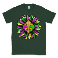 Sports Green Mardi Gras Sunflower Classic Tee - BundleAndBundleShop