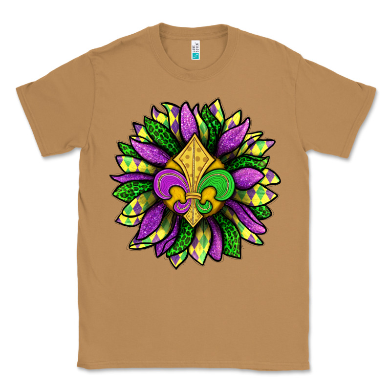 Mardi Gras Sunflower Classic Tee by BundleAndBundleShop | Teevron