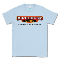 Dusty Blue firehouse subs Classic Tee - linhVisuals