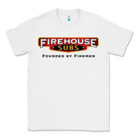 White firehouse subs Classic Tee - linhVisuals