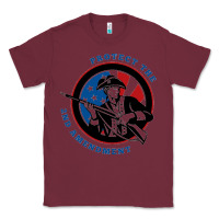Burgundy american patriot Classic Tee - linhVisuals