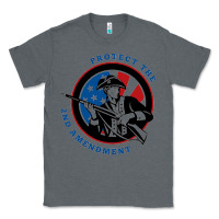 Charcoal Heather american patriot Classic Tee - linhVisuals