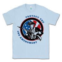 Dusty Blue american patriot Classic Tee - linhVisuals