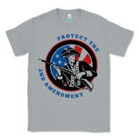 Heather Grey american patriot Classic Tee - linhVisuals