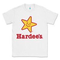 White hardee's Classic Tee - linhVisuals