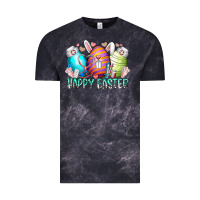 Cloud Black happy easter day eggs nurse Vintage Tee - RacoonDesign
