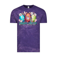 Cloud Purple happy easter day eggs nurse Vintage Tee - RacoonDesign