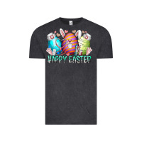 Vintage Black happy easter day eggs nurse Vintage Tee - RacoonDesign