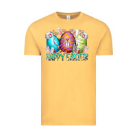 Vintage Mustard happy easter day eggs nurse Vintage Tee - RacoonDesign