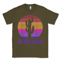 Army Green arizona   vintage retro cactus souvenir gift t shirt Classic Tee - linhVisuals