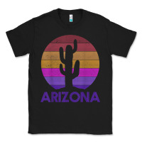 Black arizona   vintage retro cactus souvenir gift t shirt Classic Tee - linhVisuals