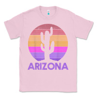 Bubblegum Pink arizona   vintage retro cactus souvenir gift t shirt Classic Tee - linhVisuals