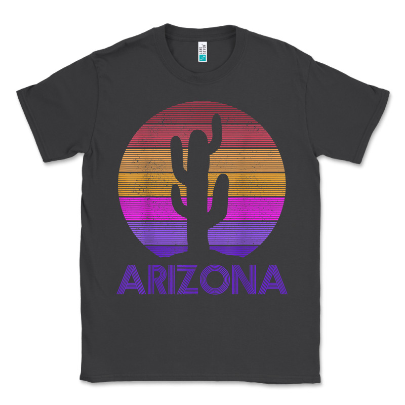 Arizona   Vintage Retro Cactus Souvenir Gift T Shirt Classic Tee by linhVisuals | Teevron