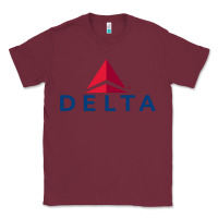 Burgundy DELTA Classic Tee - linhVisuals