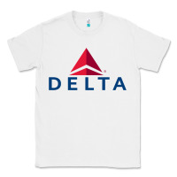 White DELTA Classic Tee - linhVisuals