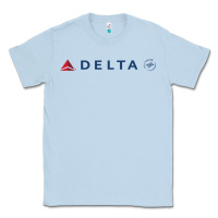 Dusty Blue DELTA SKY TEAM Classic Tee - linhVisuals