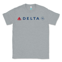 Heather Grey DELTA SKY TEAM Classic Tee - linhVisuals