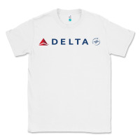 White DELTA SKY TEAM Classic Tee - linhVisuals