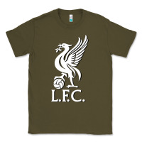 Army Green LIVERPOOL CLUB POPULAR Classic Tee - linhVisuals