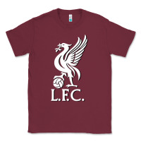 Burgundy LIVERPOOL CLUB POPULAR Classic Tee - linhVisuals