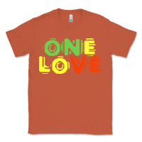 Copper reggae colors t  shirtone love reggae lovers pattern t  shirt Classic Tee - linhVisuals