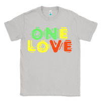 Moon Dust reggae colors t  shirtone love reggae lovers pattern t  shirt Classic Tee - linhVisuals