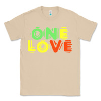 Mushroom reggae colors t  shirtone love reggae lovers pattern t  shirt Classic Tee - linhVisuals