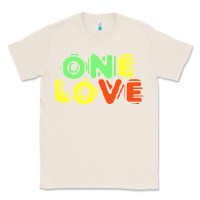 Natural reggae colors t  shirtone love reggae lovers pattern t  shirt Classic Tee - linhVisuals