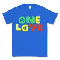 True Royal reggae colors t  shirtone love reggae lovers pattern t  shirt Classic Tee - linhVisuals