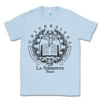 Dusty Blue universite paris la sorbonne Classic Tee - linhVisuals