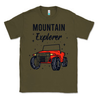 Army Green mountain explorer Classic Tee - linhVisuals