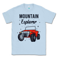 Dusty Blue mountain explorer Classic Tee - linhVisuals