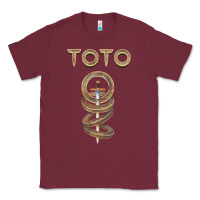 Burgundy TOTO ROCK Classic Tee - linhVisuals