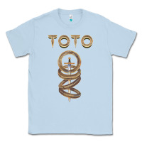 Dusty Blue TOTO ROCK Classic Tee - linhVisuals