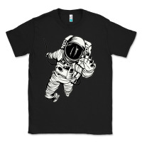 Black astronaut in the space Classic Tee - linhVisuals