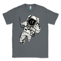 Charcoal Heather astronaut in the space Classic Tee - linhVisuals