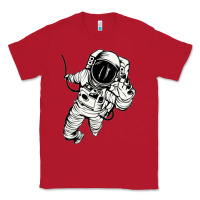 Red astronaut in the space Classic Tee - linhVisuals