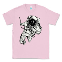 Bubblegum Pink astronaut in the space Classic Tee - linhVisuals