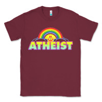 Burgundy atheist2 Classic Tee - linhVisuals